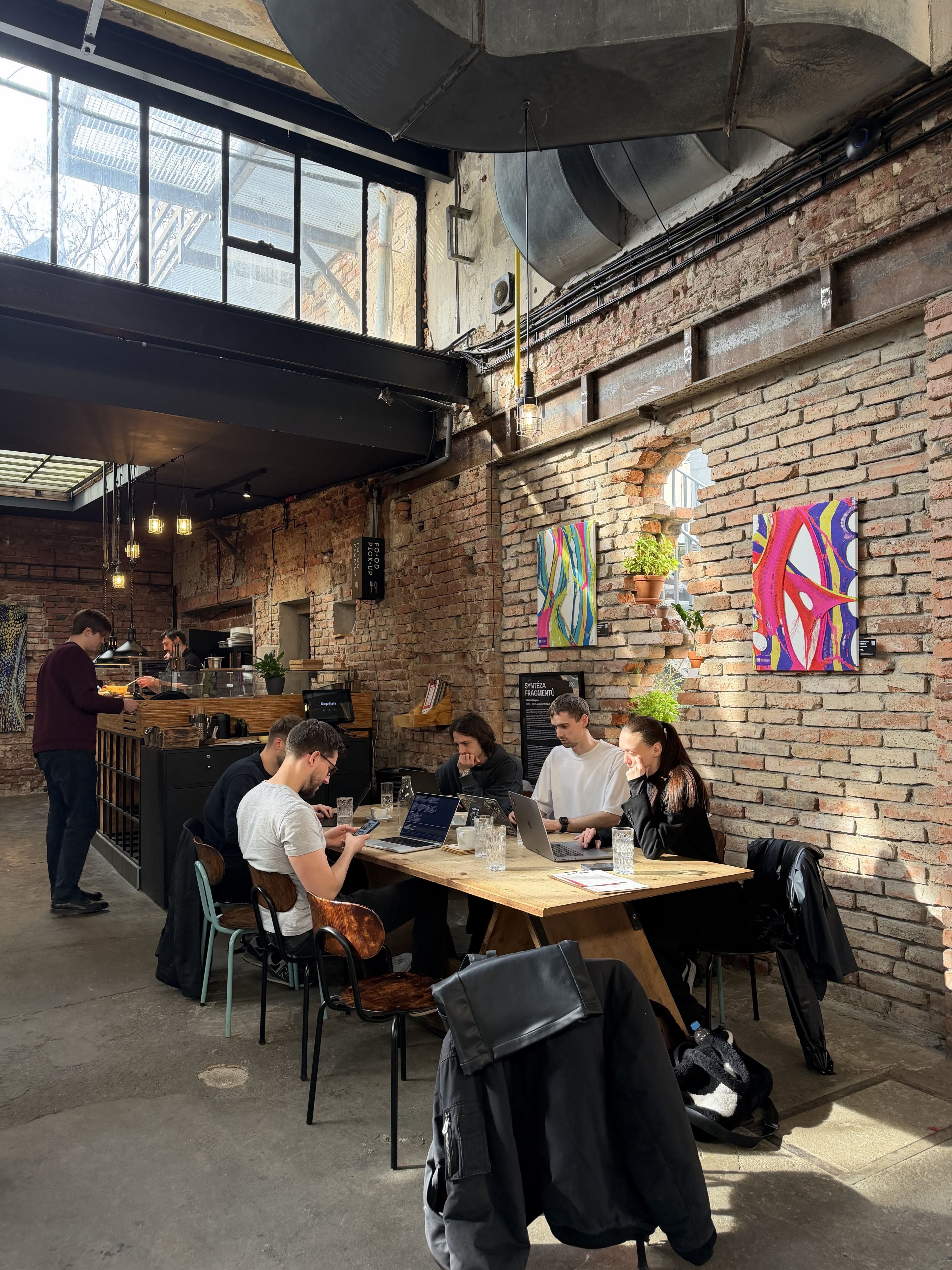 Designers gathered at a meetup
